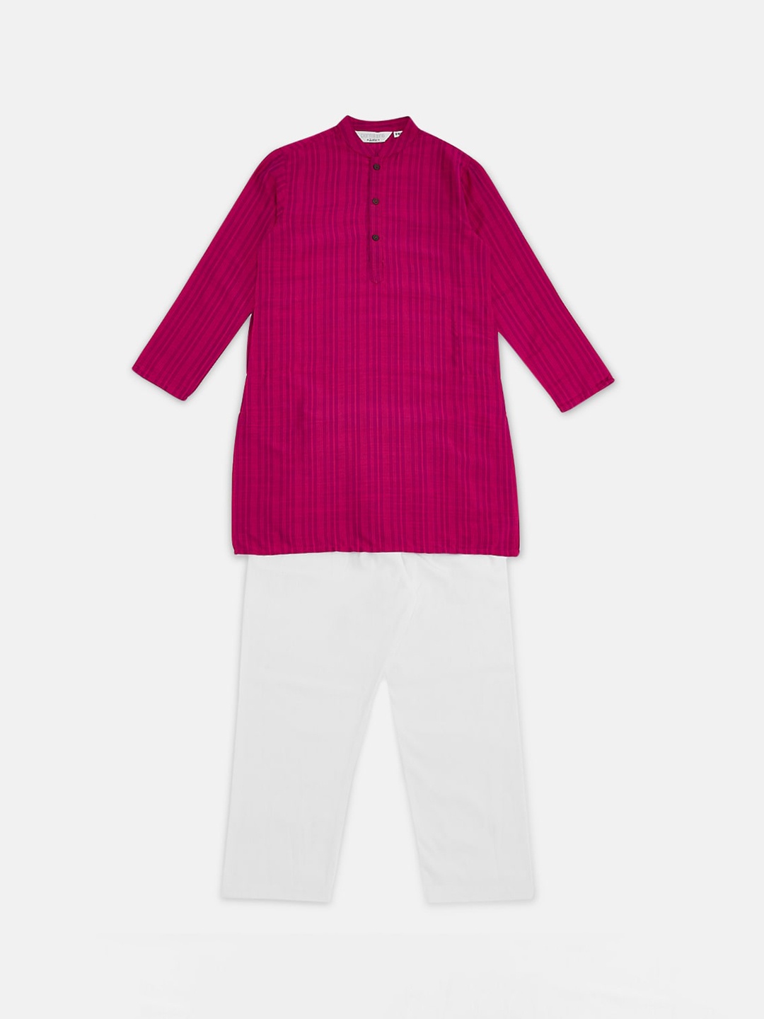 

indus route by Pantaloons Boys Pink Regular Kurta with Pyjamas