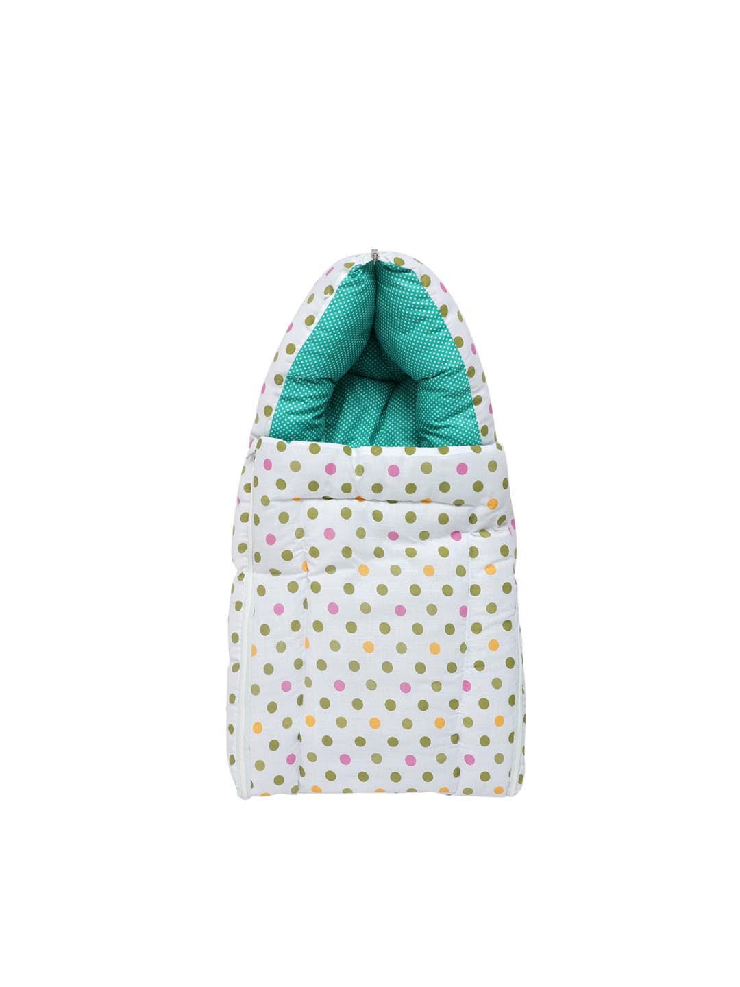 

Superminis Infants Kids Green & White Printed Bedding Set