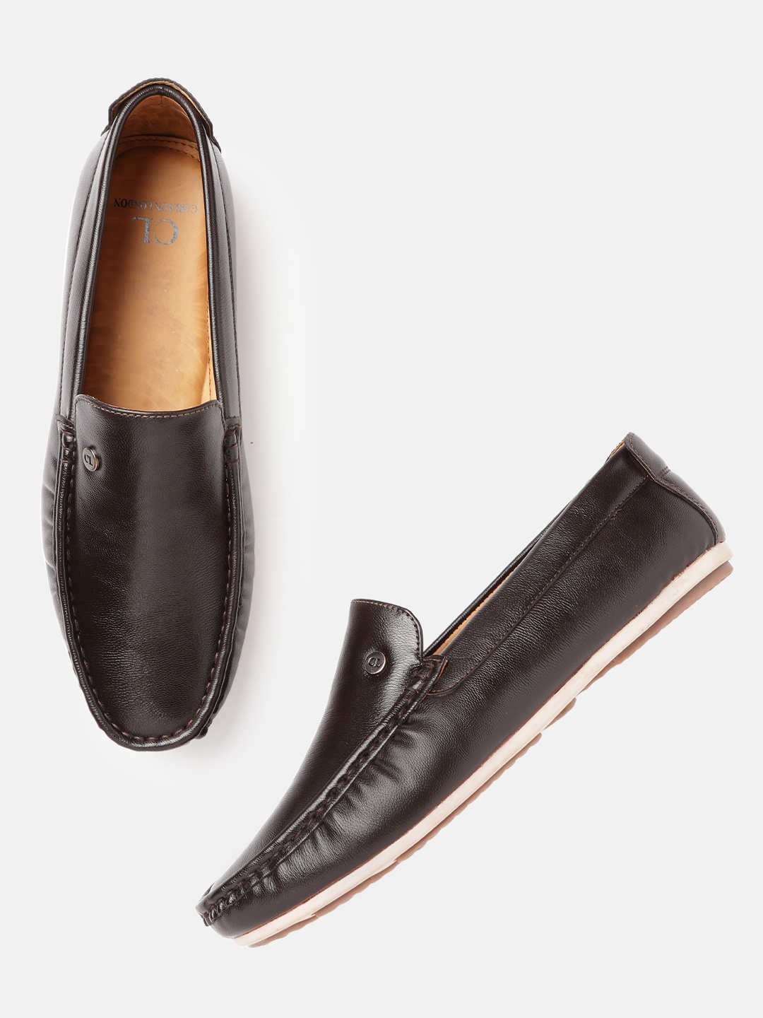 

Carlton London Men Coffee Brown Solid Loafers