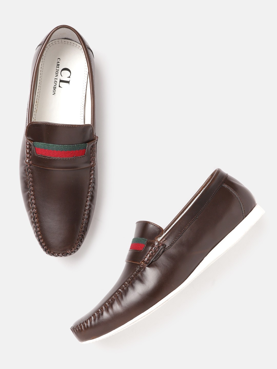 

Carlton London Men Coffee Brown Solid Loafers