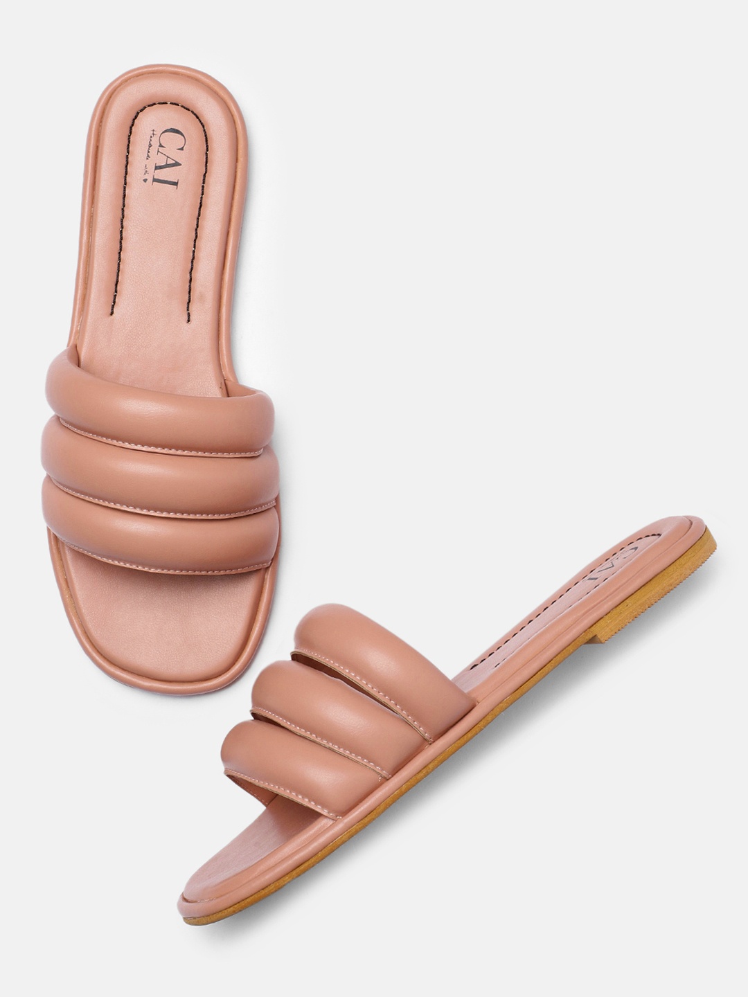 

CAI Women Pink Open Toe Flats