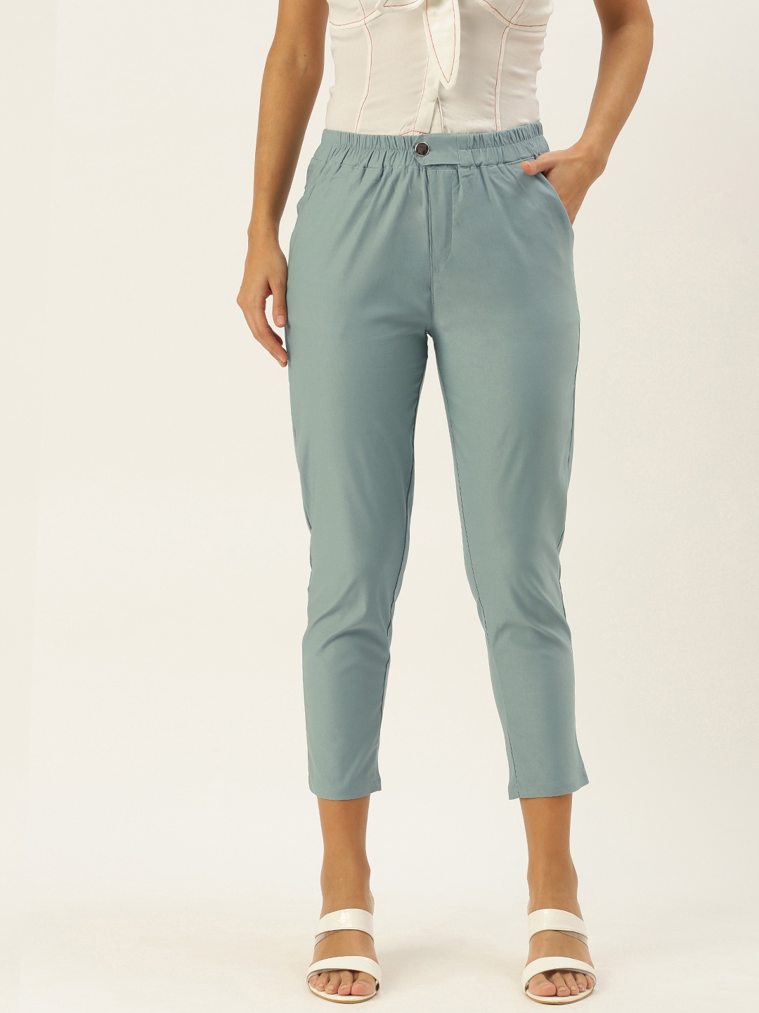

SHECZZAR Women Green Trousers