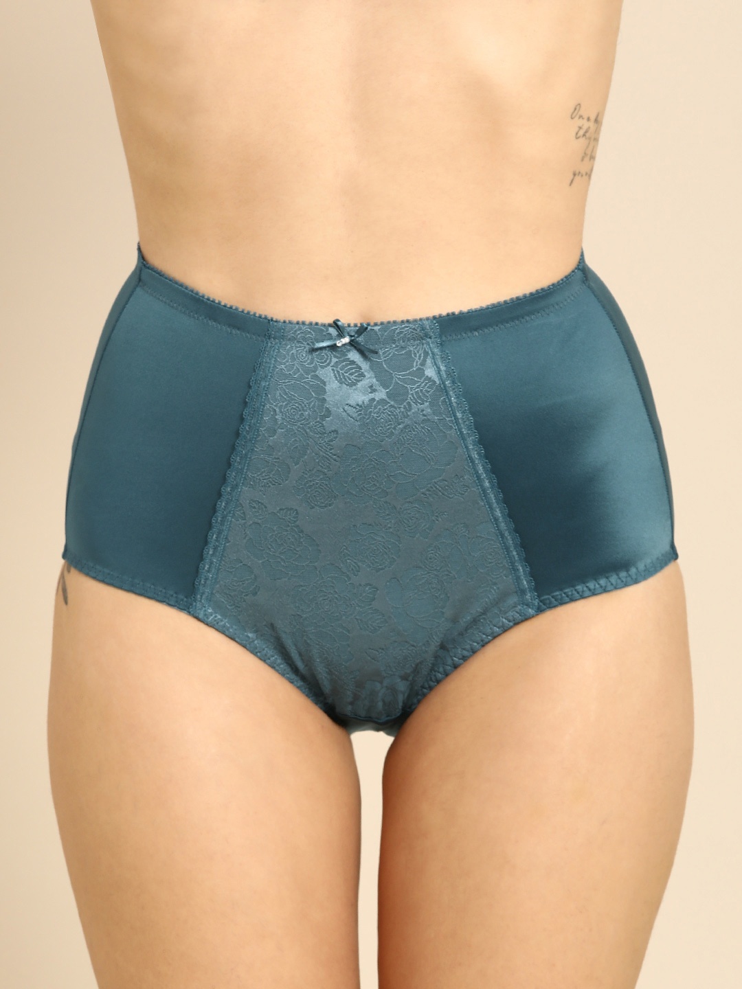 

Triumph Jolly Fit Deluxe Classics High Waist Full Coverage Brief, Teal