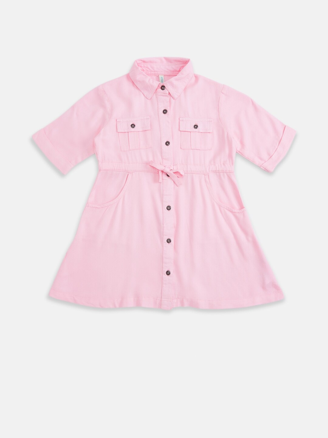 

Pantaloons Junior Girls Fuchsia Pink Shirt Style Top