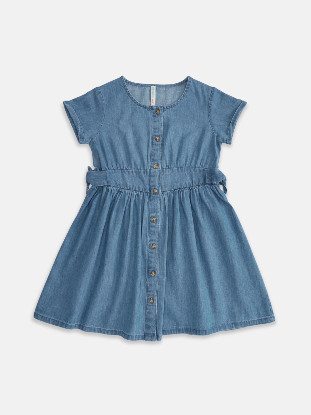 

Pantaloons Junior Girls Blue Fit And Flare Dress