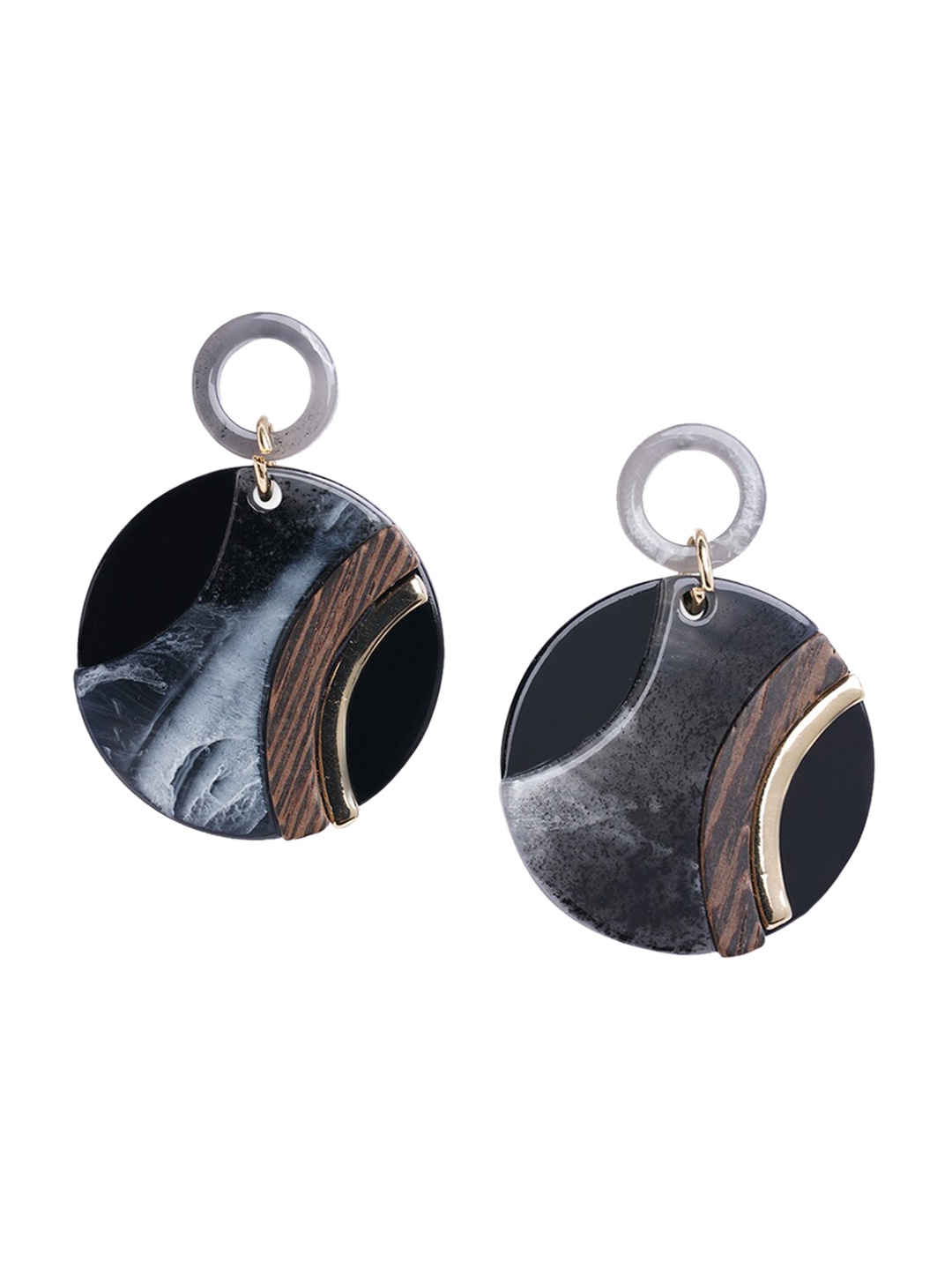 

Blisscovered Black Contemporary Drop Earrings