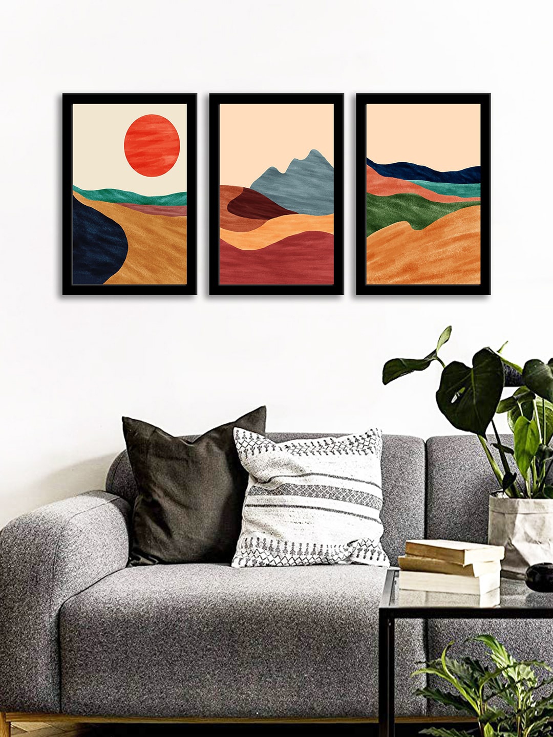 

WENS Set Of 3 Multicoloured Natures Essence Wall Art Painting, Multi
