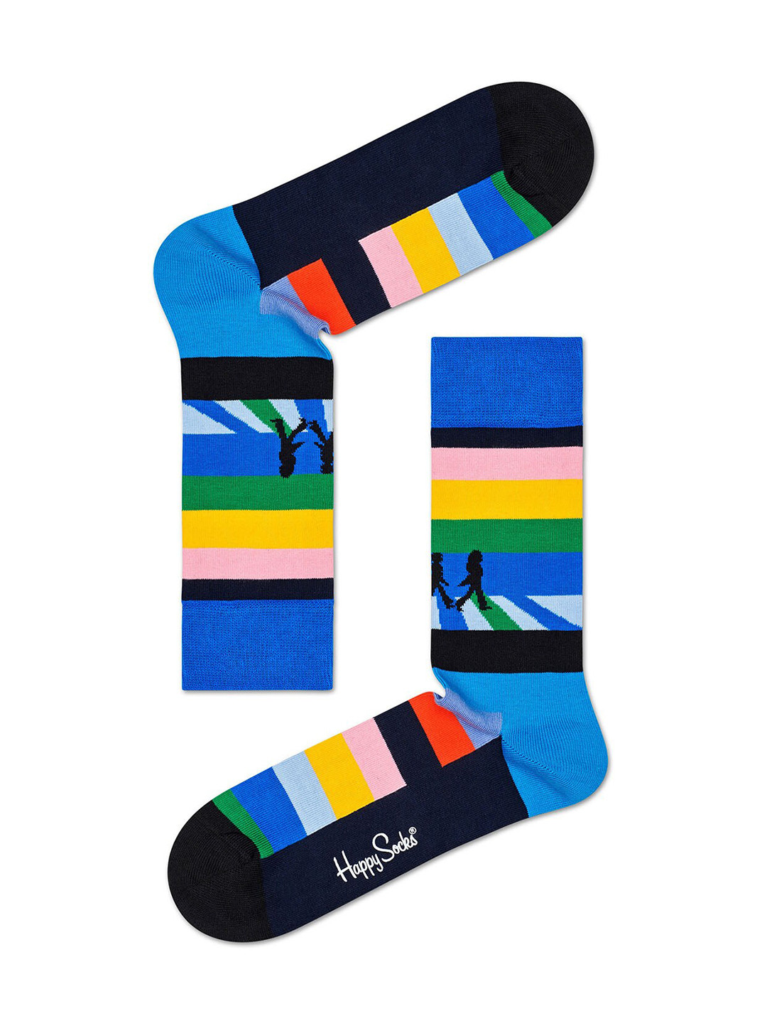 

Happy Socks Pack Of 3 Crew-Length Socks Gift Box, Blue