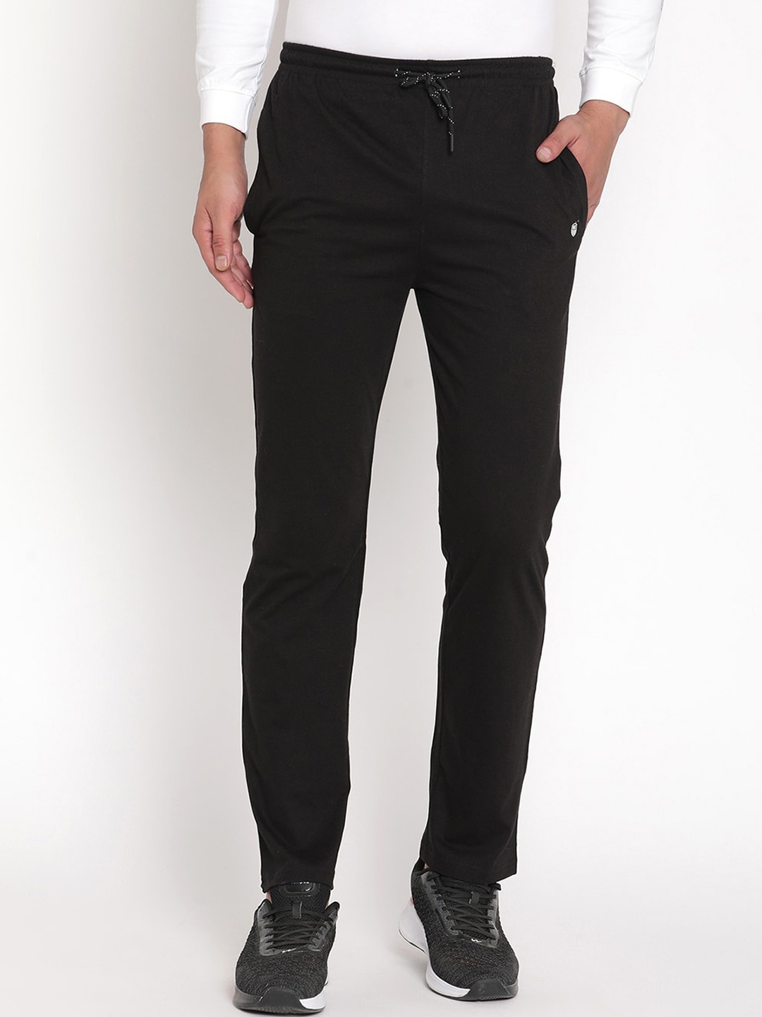 

Octave Men Black Solid Cotton Track Pants