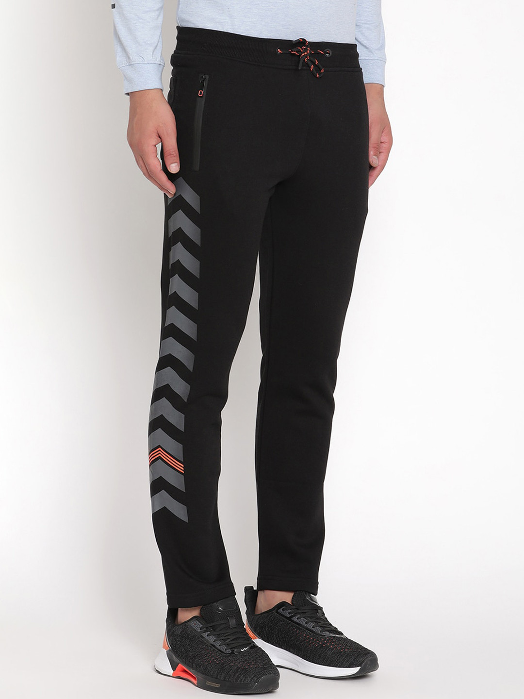 

Octave Men Black & Grey Printed Cotton Track Pants