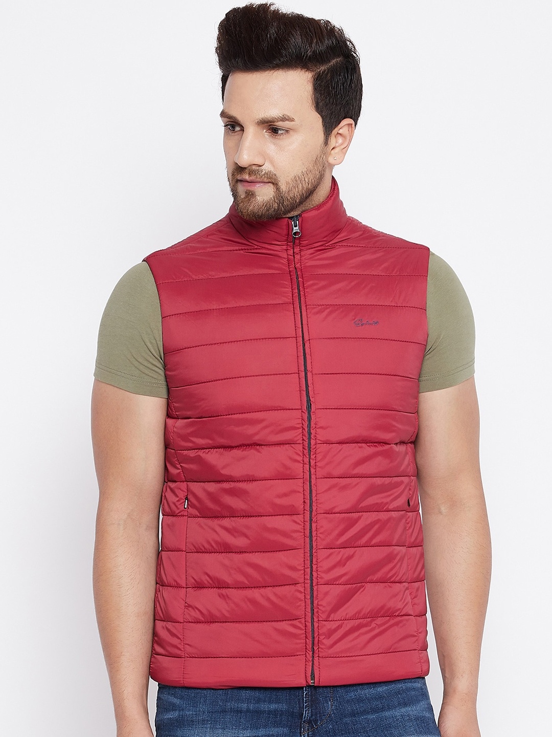 

Spirit Men Maroon Windcheater Padded Jacket