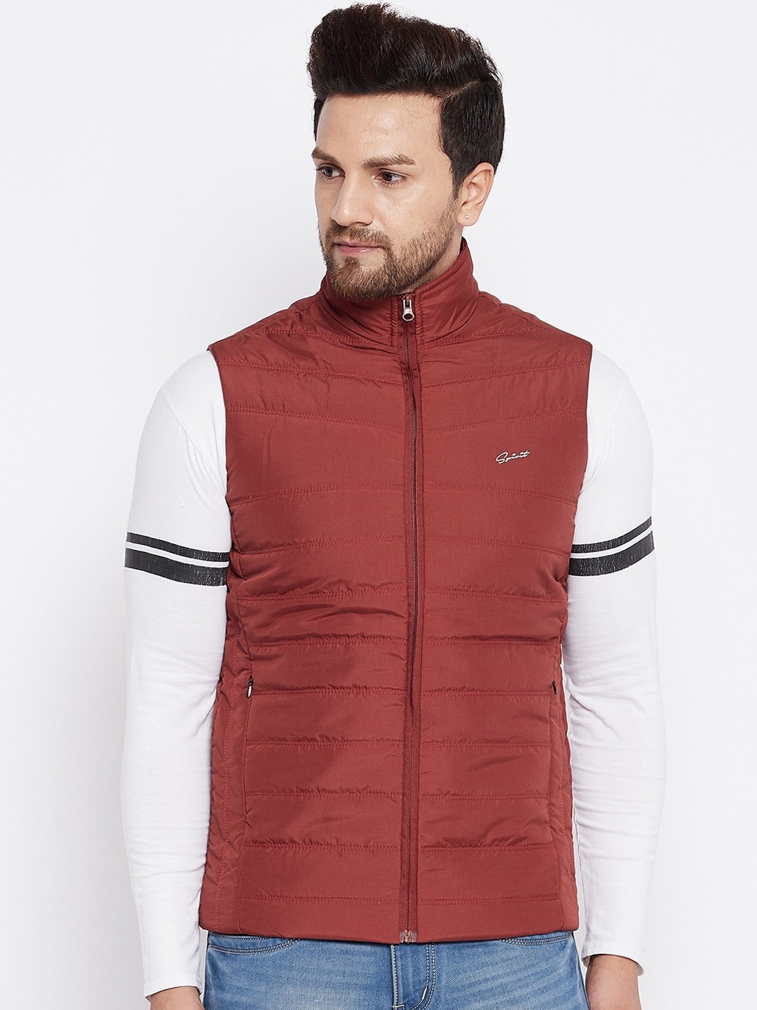 

Spirit Men Rust Windcheater Padded Jacket