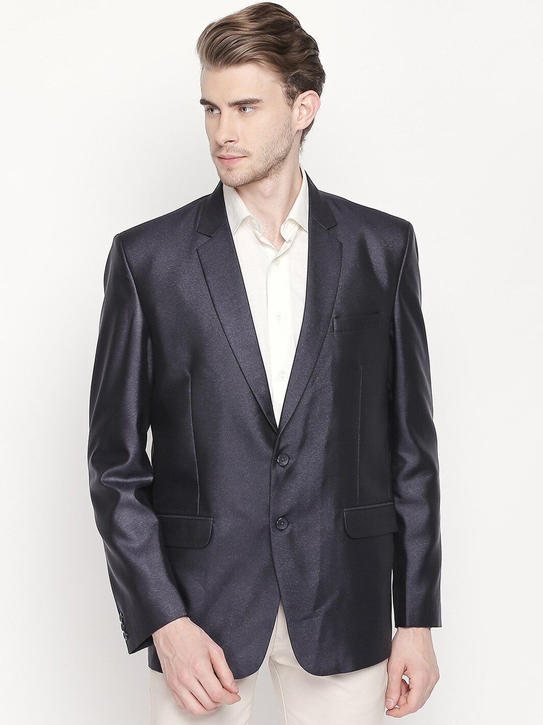 

Blacksmith Men Purple Party Wear Blazer