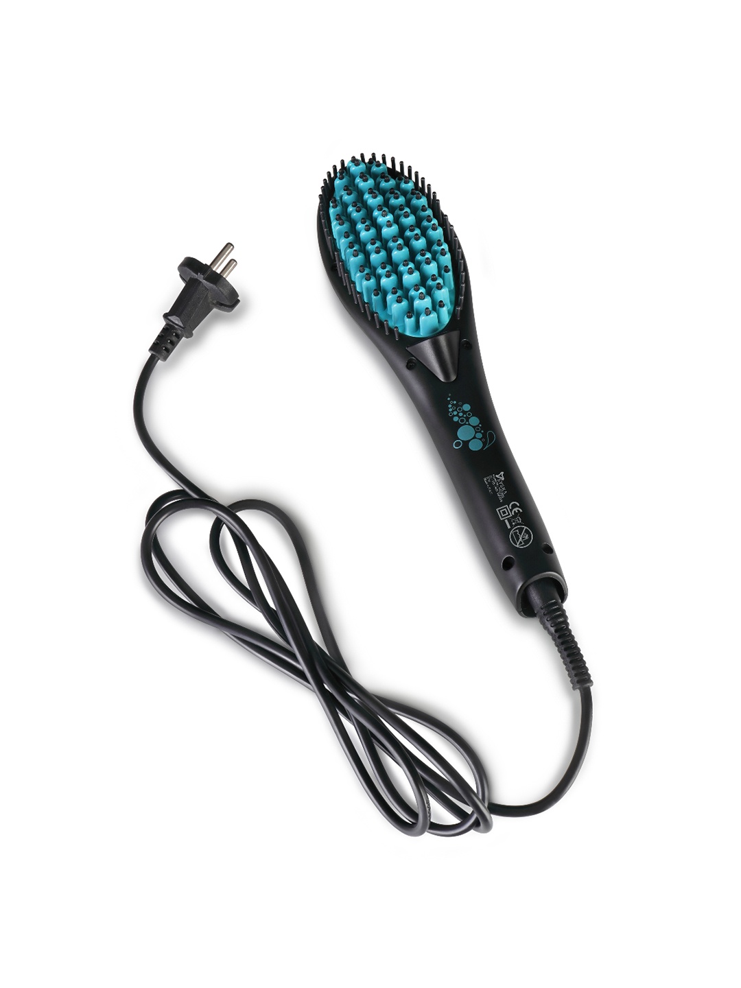 

SYSKA HBS200i Salon Finish Keratin Hair Brush Straightener Blue, Black