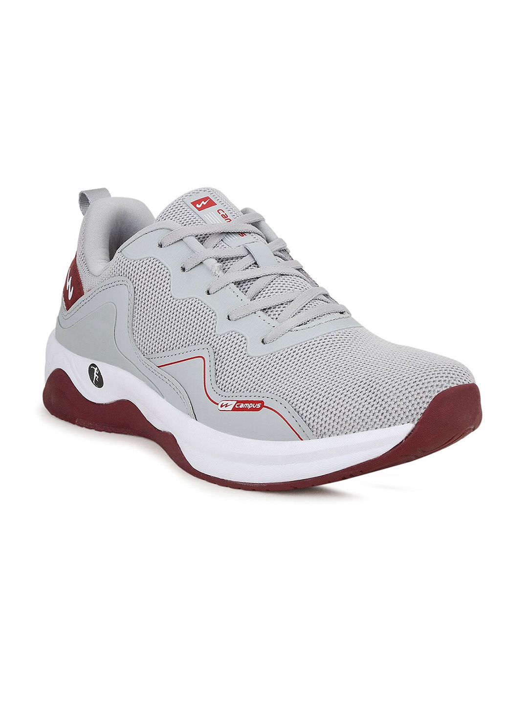 

Campus Men Grey Mesh Running Marking Shoes