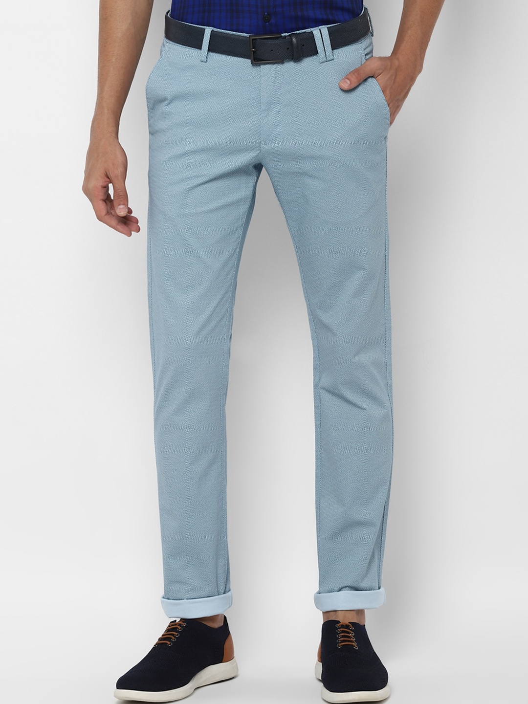 

Allen Solly Men Blue Slim Fit Trousers