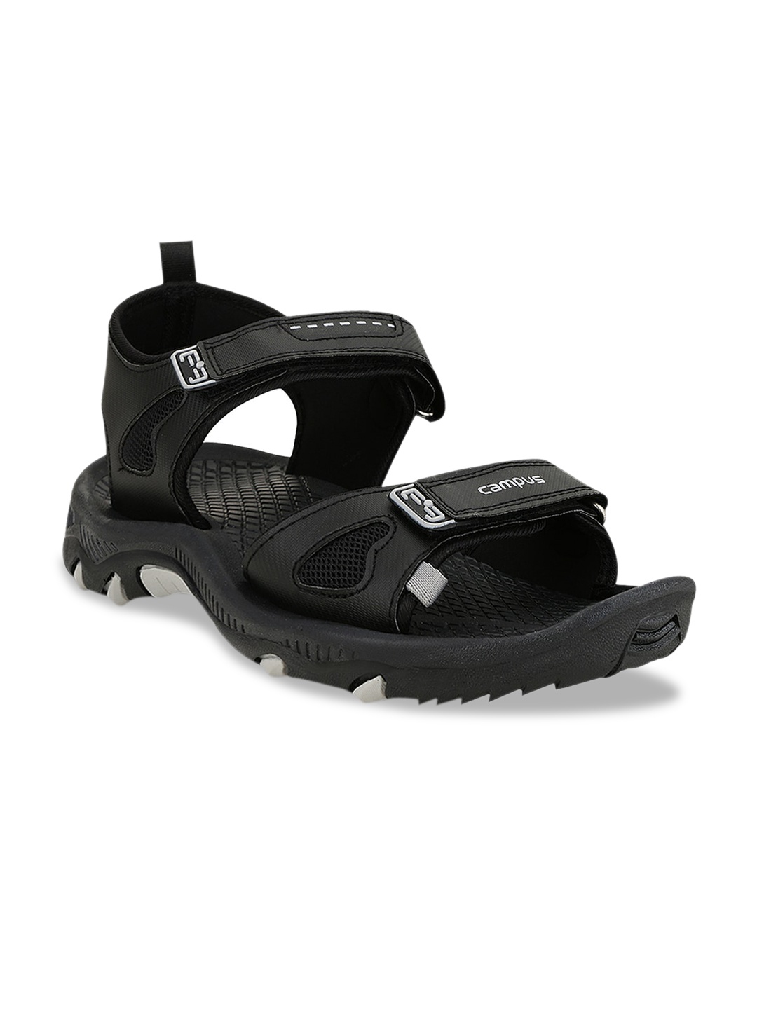 

Campus Men Sandals, Black