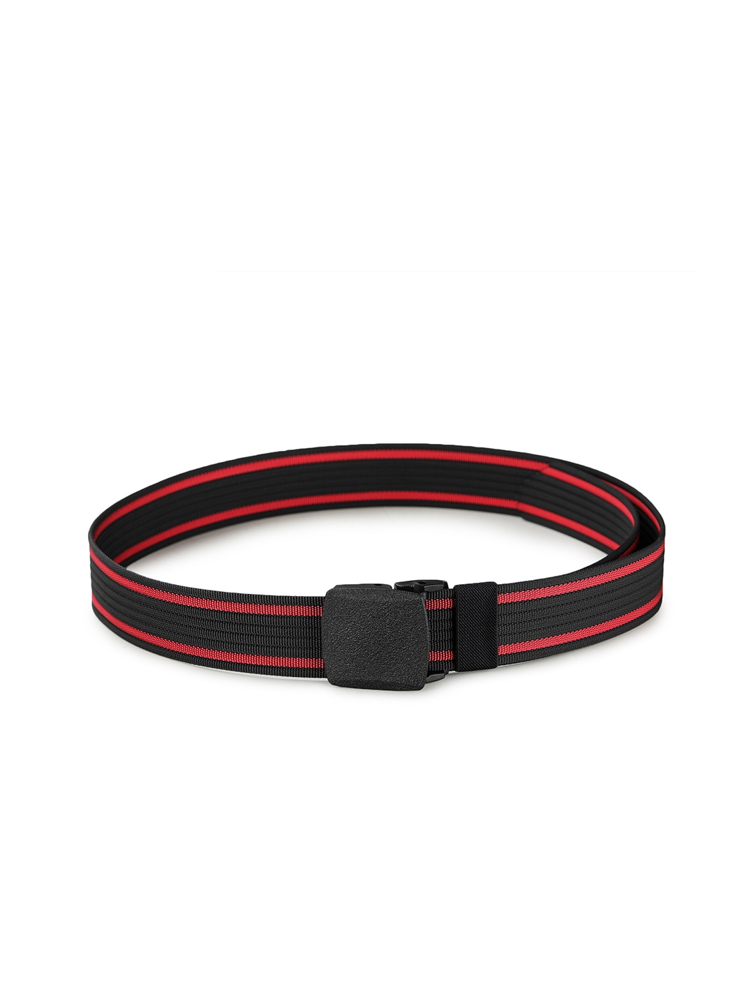 

Calvadoss Men Black & Red Canvas Belt
