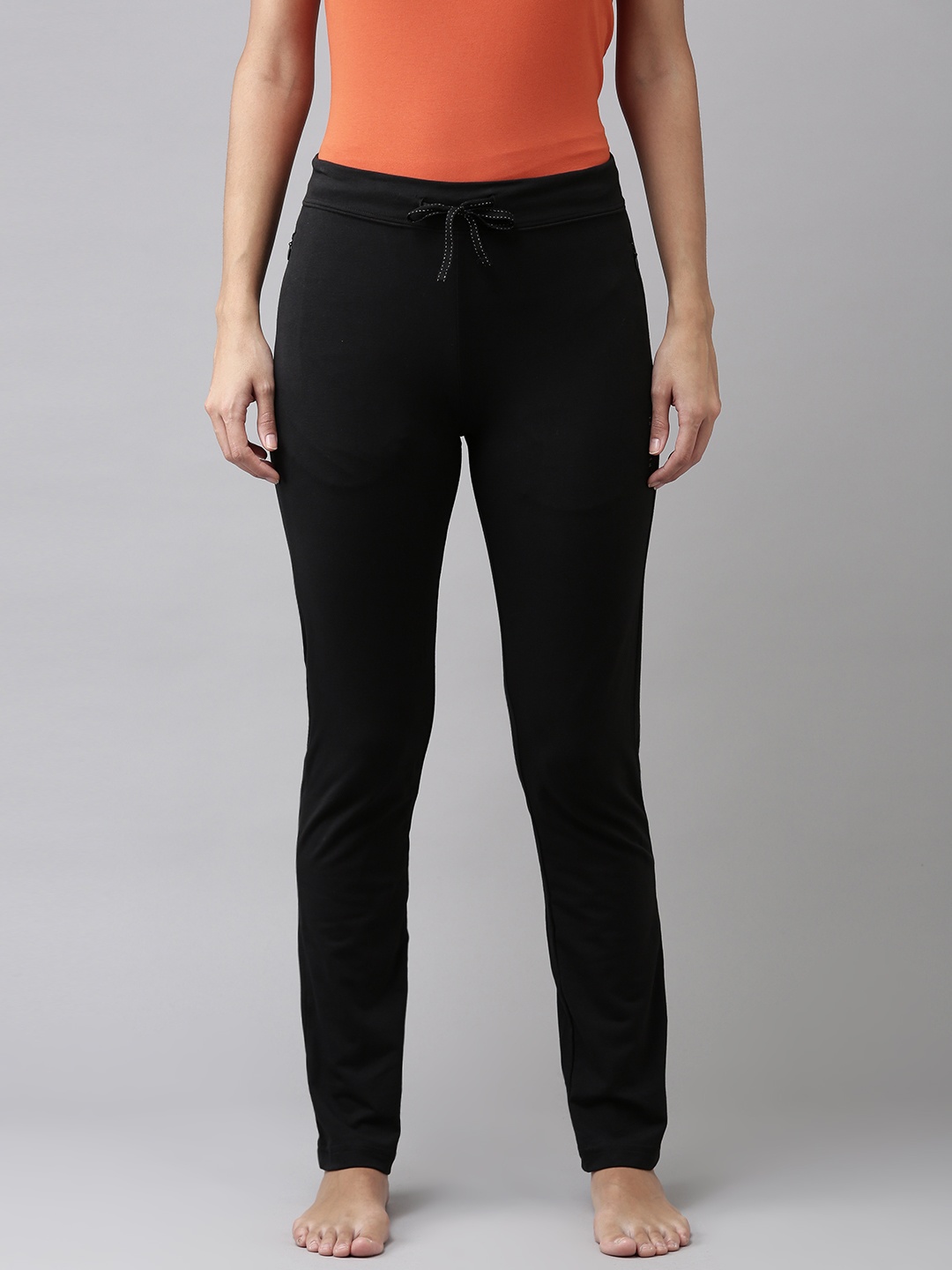 Van Heusen Drawstring Waist Reflective Trim Lounge Pants, Black