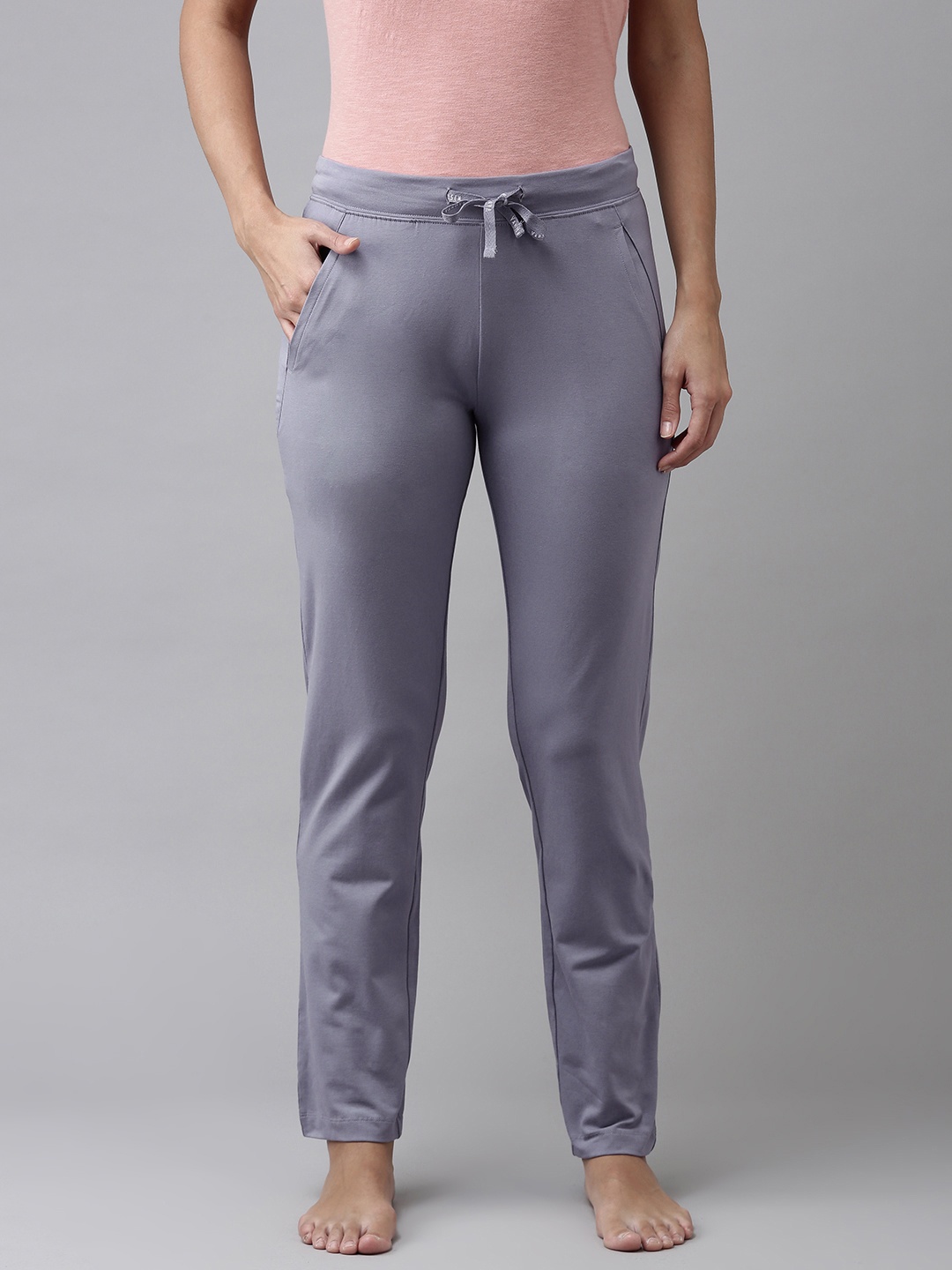 

Van Heusen Women Solid Smart Tech+ Easy Stain Release Lounge Pants, Purple