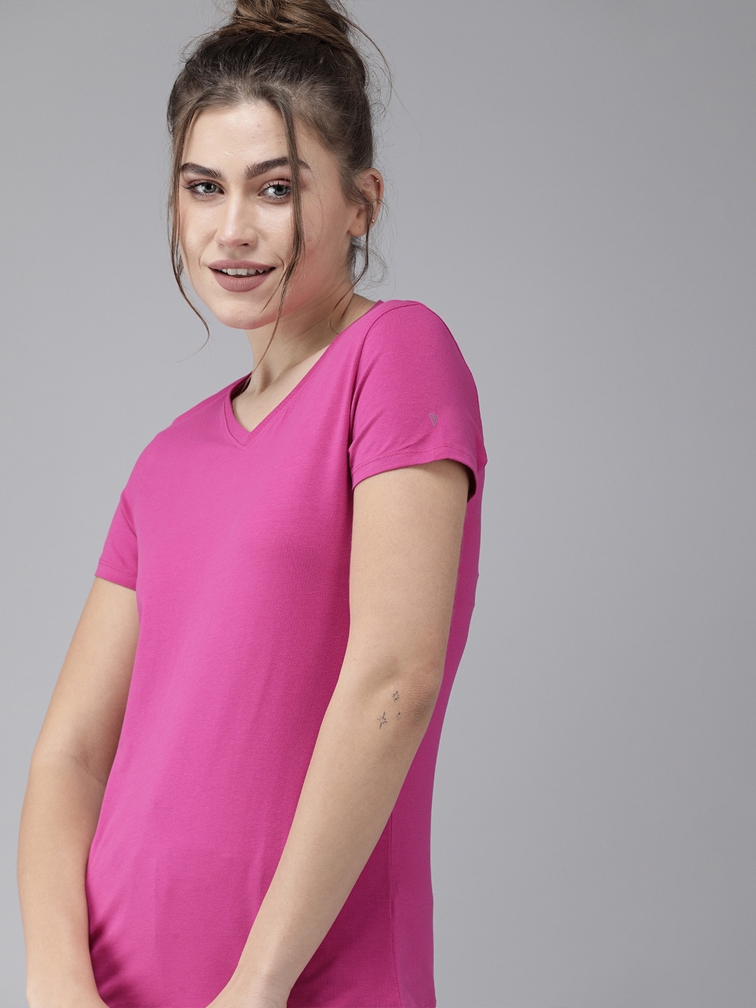 

Van Heusen Women V-Neck Short Sleeve Lounge T-Shirt, Pink