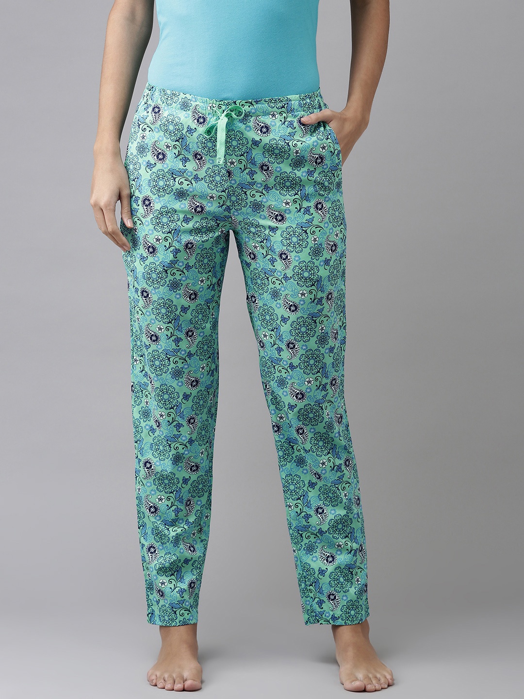 

Van Heusen Women Printed Lounge Pants, Blue