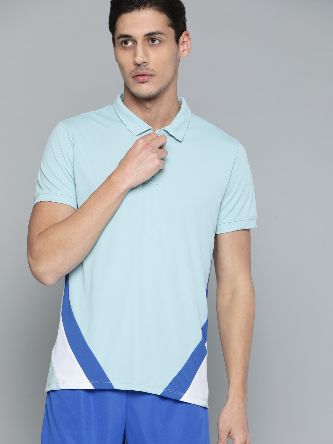 

HRX By Hrithik Roshan Racket sports Men Crystal Blue Rapid-Dry Typography Tshirts
