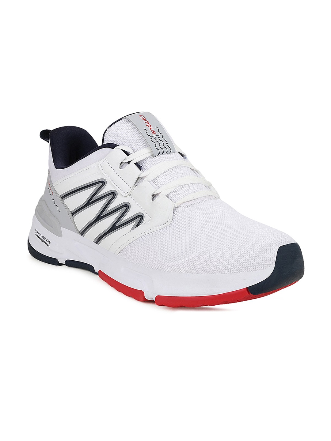 

Campus Men White Mesh Running Shoes