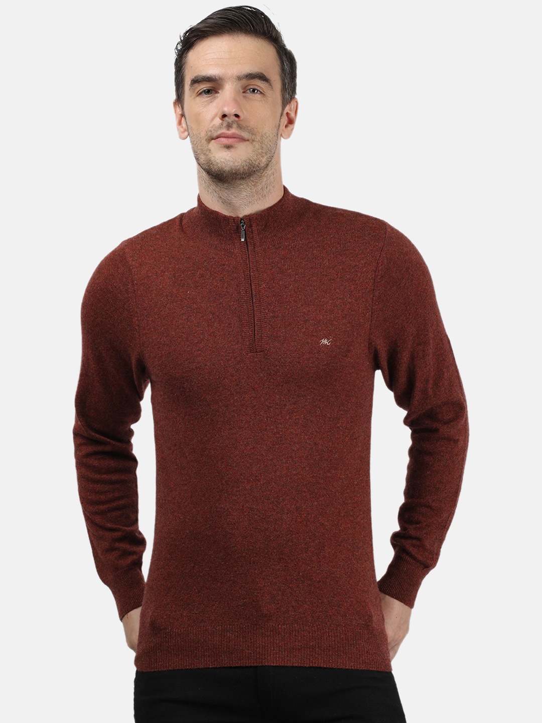 

Monte Carlo Men Brown Solid Pullover
