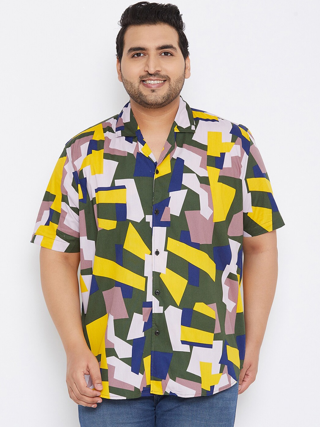 

Instafab Plus Men Multicoloured Opaque Printed Casual Shirt, Multi