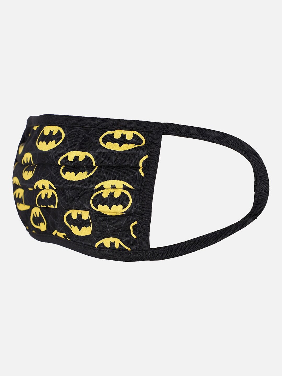 

Free Authority Men Black & Yellow Batman Printed Reusable Cotton Cloth Mask