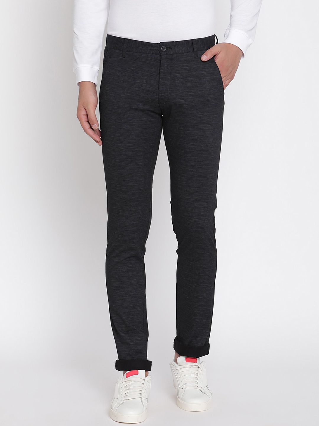 

Octave Men Black Trousers