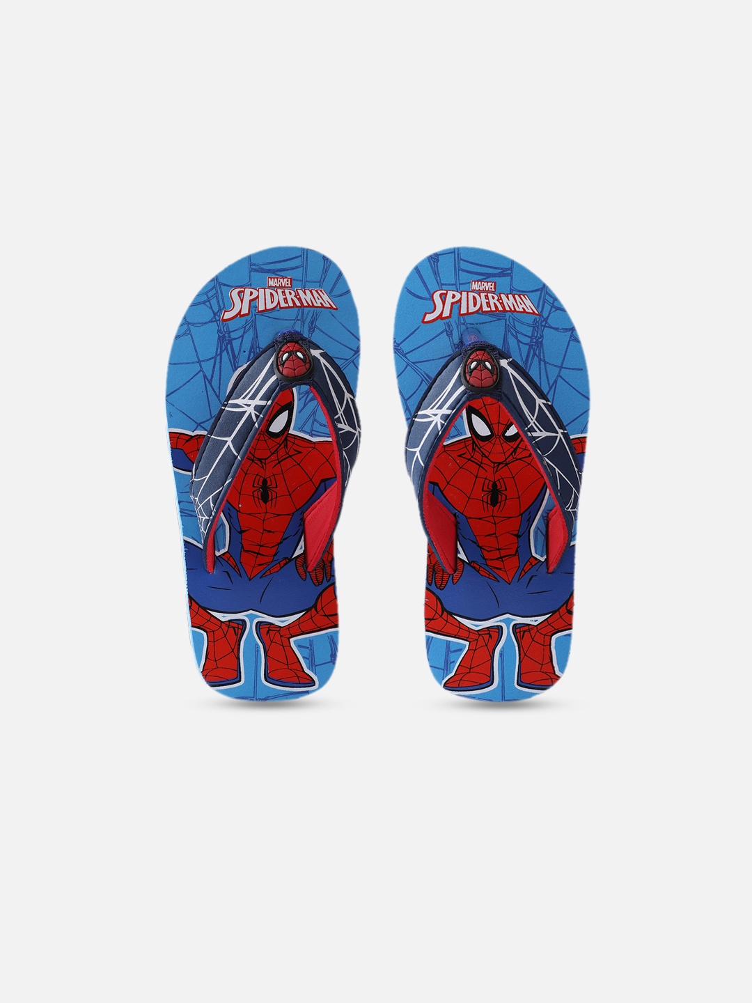 

Kids Ville Boys Blue & Red Spiderman Printed Slip-On