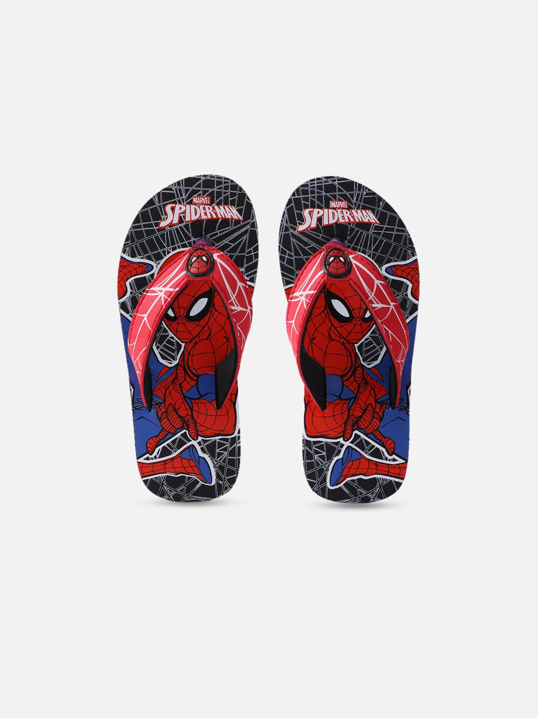 

Kids Ville Boys Multicoloured Spiderman Printed Room Slippers, Multi