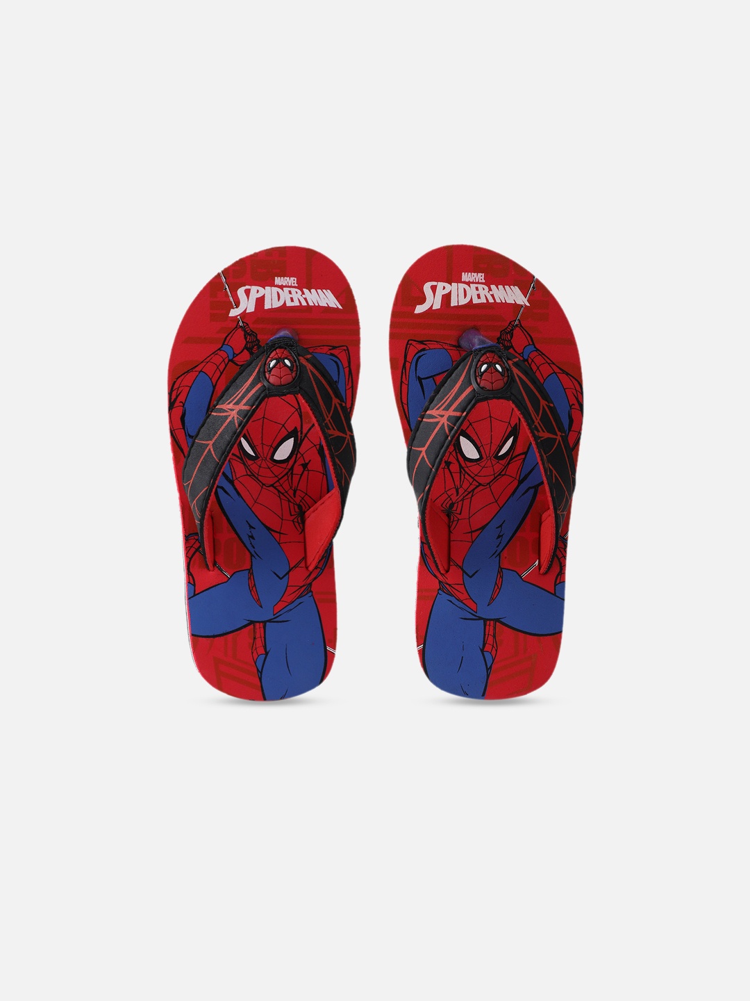 

Kids Ville Boys Multicoloured Spiderman Printed Room Slippers, Multi