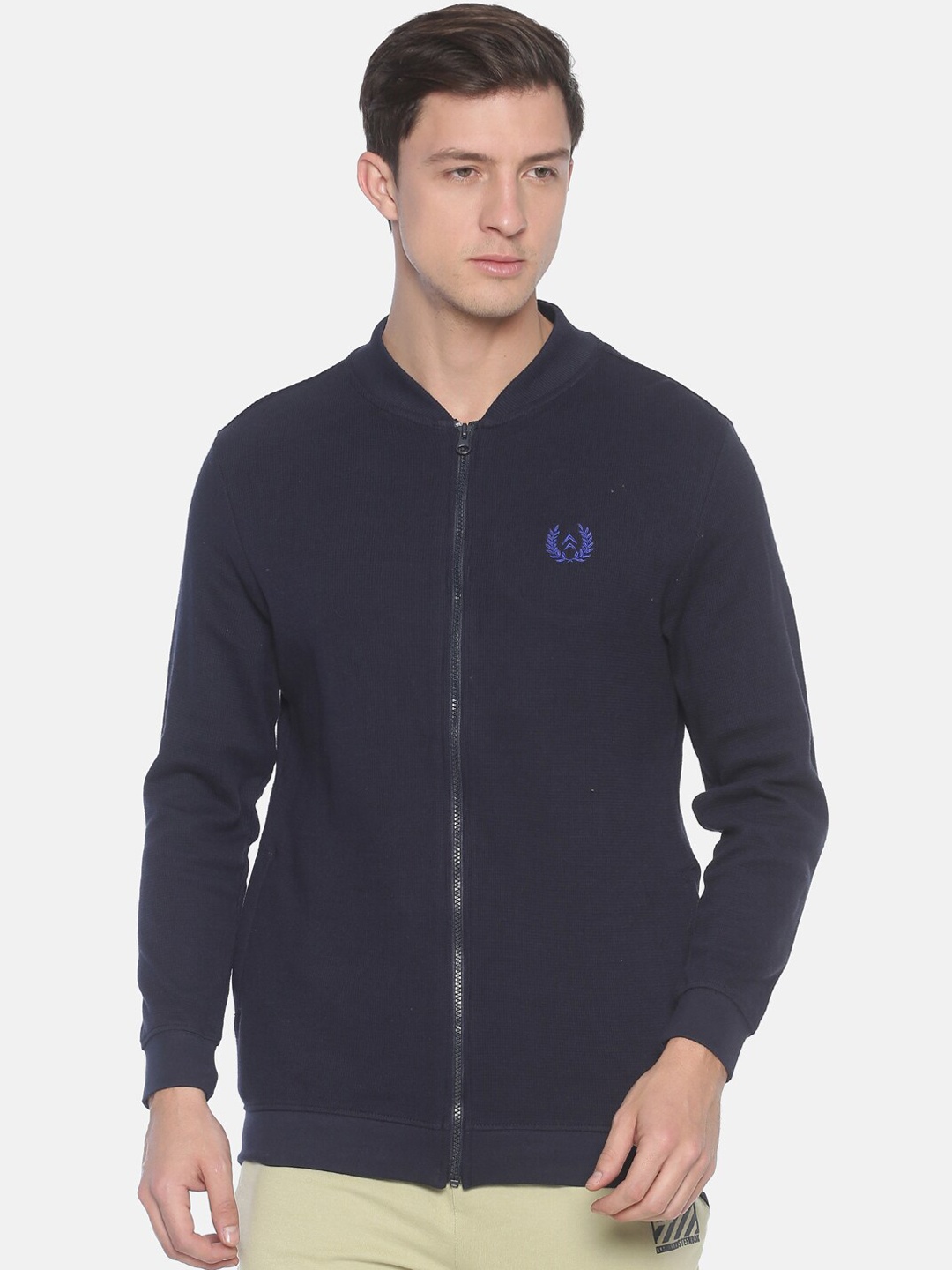 

Steenbok Men Navy Blue Printed Sweatshirt