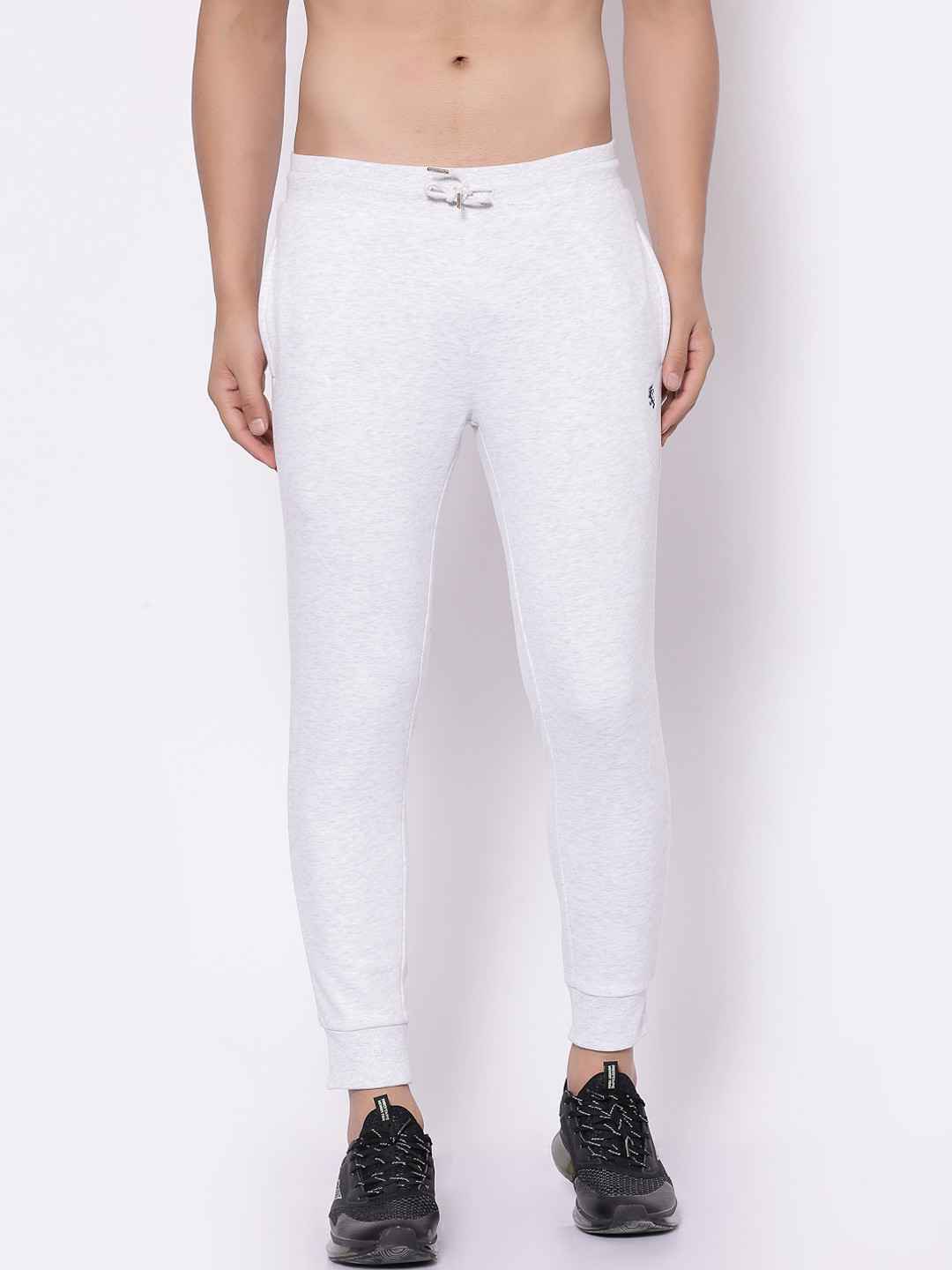 

Red Tape Men Grey Melange Solid Joggers