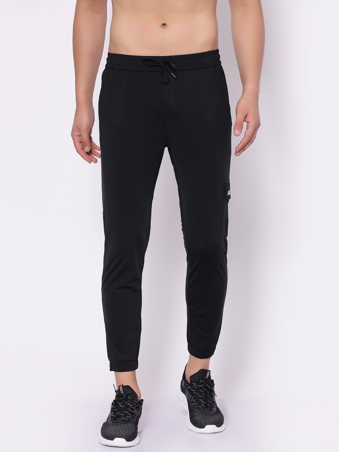 

Red Tape Men Black Solid Straight Fit Joggers