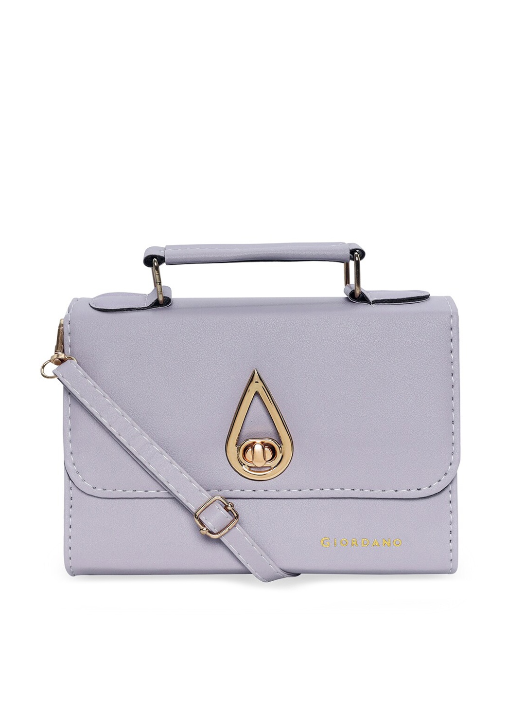 

GIORDANO Purple Textured PU Structured Satchel