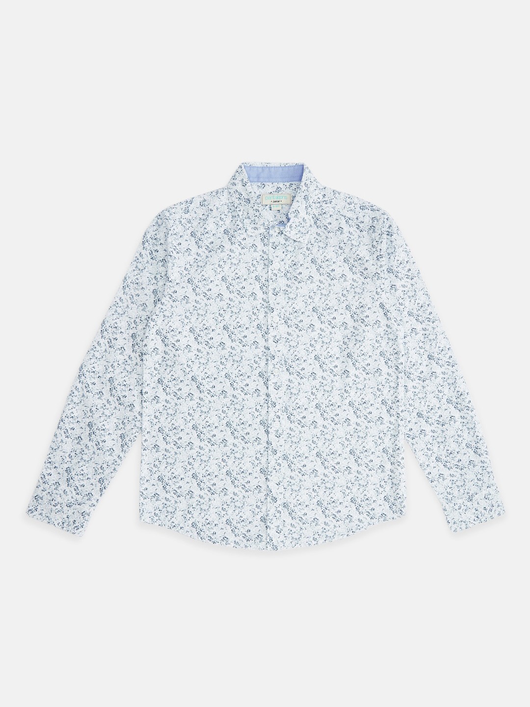 

Pantaloons Junior Boys White Opaque Printed Casual Shirt