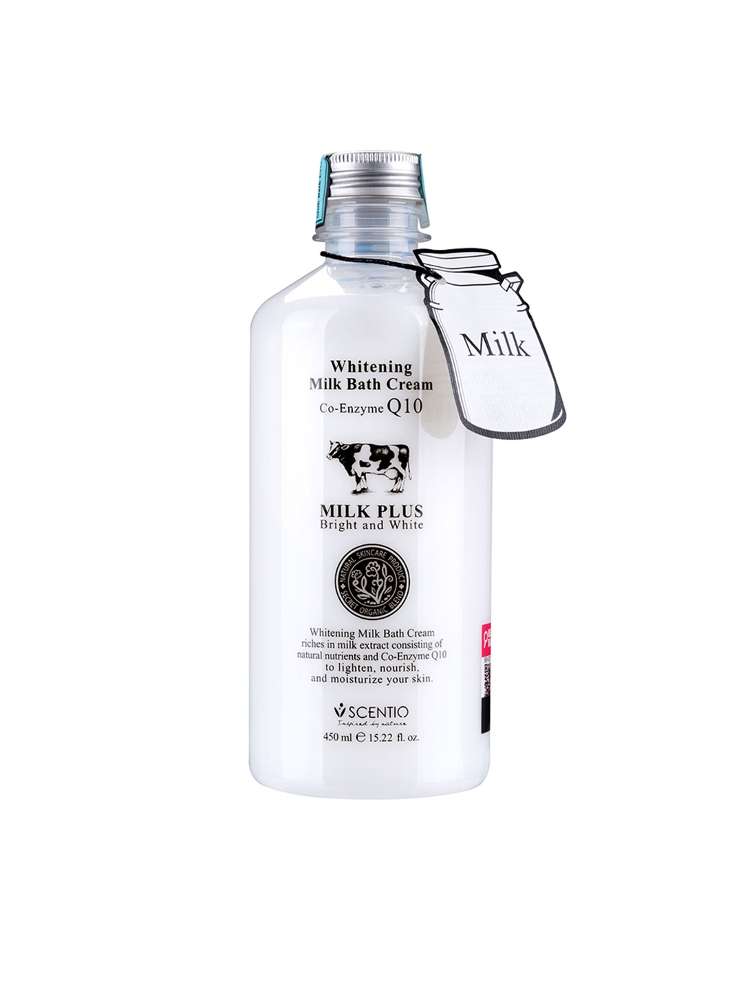 

BEAUTY BUFFET Unisex Scentio Milk Plus Whitening Q10 Bath Cream-450ml, White
