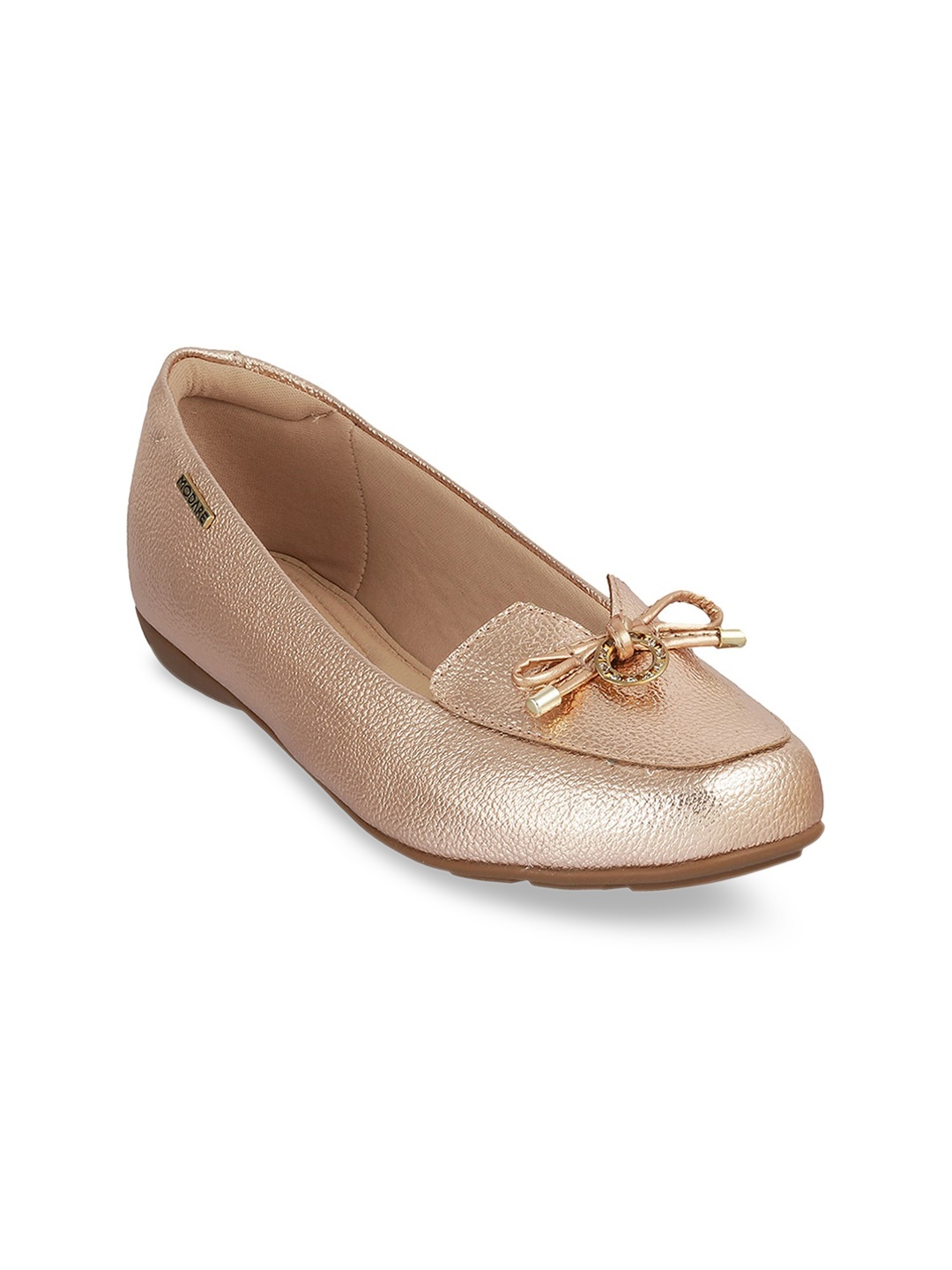 

MODARE Gold-Toned PU Comfort Pumps with Bows