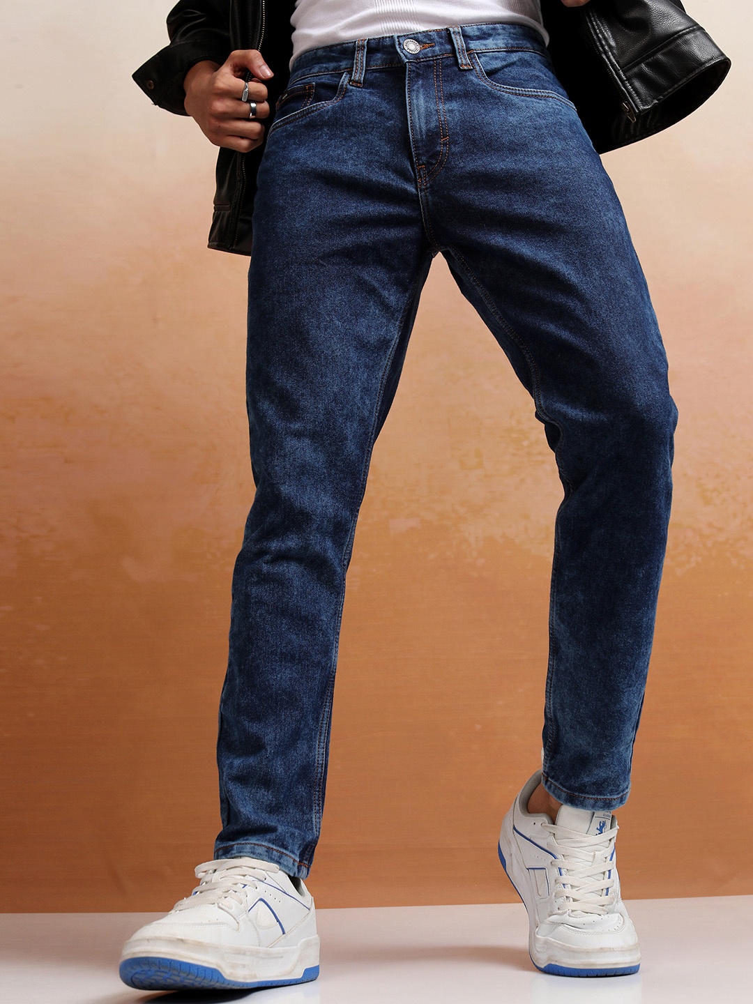 HIGHLANDER Men Blue Tapered Fit Jeans