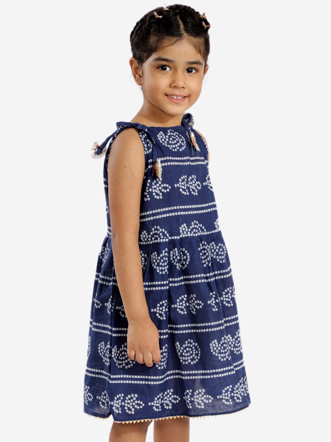 

YK Blue Ethnic Motifs Dress