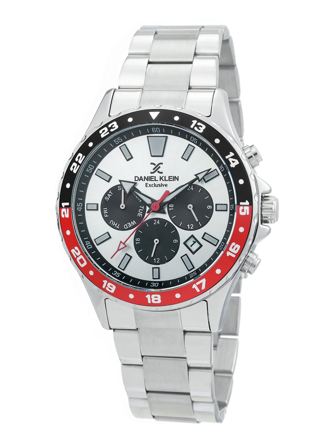 

Daniel Klein Men Silver-Toned Stainless Steel Analogue Watch DK.1.12333-1