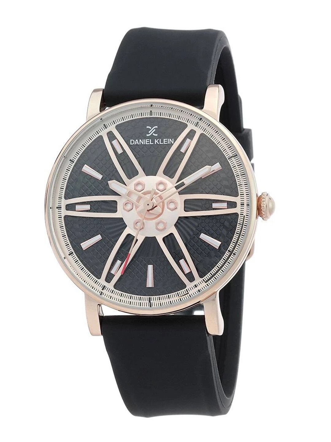 

Daniel Klein Men Black Patterned Dial Analogue Watch DK 1 12335-4