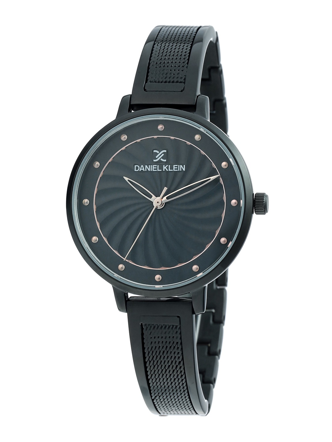 

Daniel Klein Women Black Dial & Black Stainless Steel Straps Analogue Watch DK.1.12378-4