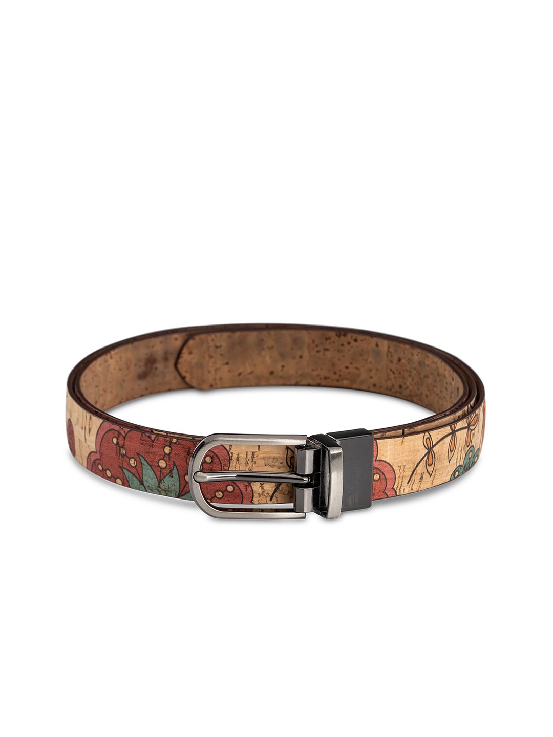 

Beej Women Beige & Copper Cork Belt