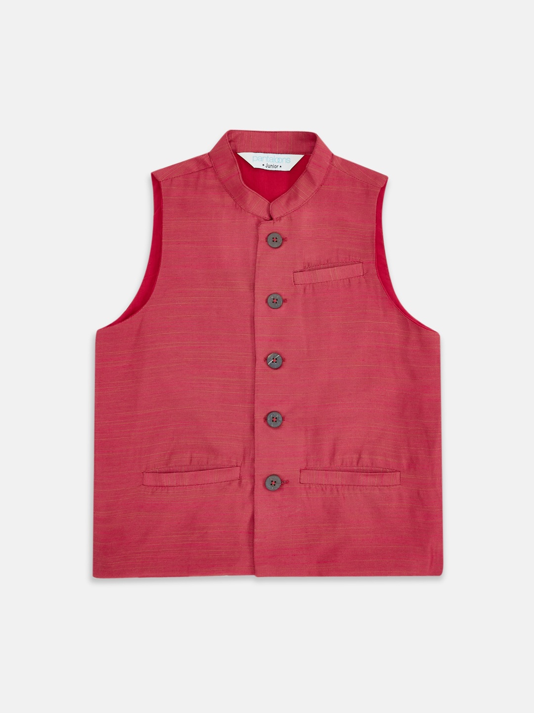 

indus route by Pantaloons Boys Red Solid Regular Waistcoats