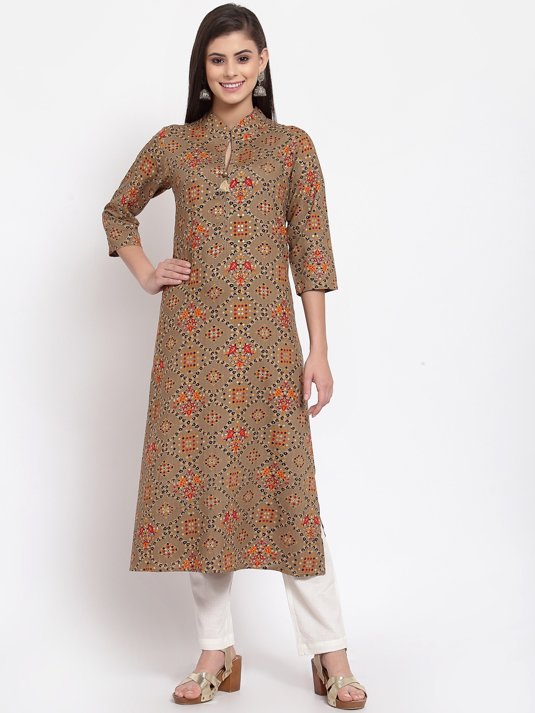 

Just Wow Women Multicoloured Floral Printed Kurta, Multi